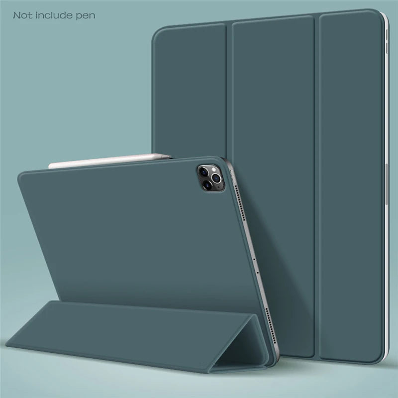Tablet Stand Protection Clip For iPad Pro 12.9 Cover for Pro 11 13 M5 M4 Case Tri-fold magnet Back Case for iPad 10th Air 5 Film