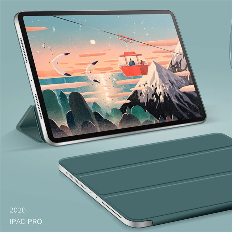 Tablet Stand Protection Clip For iPad Pro 12.9 Cover for Pro 11 13 M5 M4 Case Tri-fold magnet Back Case for iPad 10th Air 5 Film