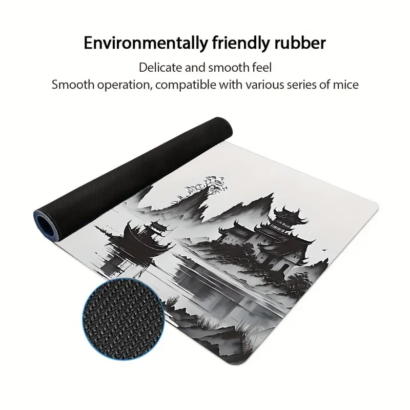 Large mouse pad 900x400x4mm Anime mousepad landscape table Carpet DeskMat Computer Gamer Gaming Peripheral Accessories desk pad