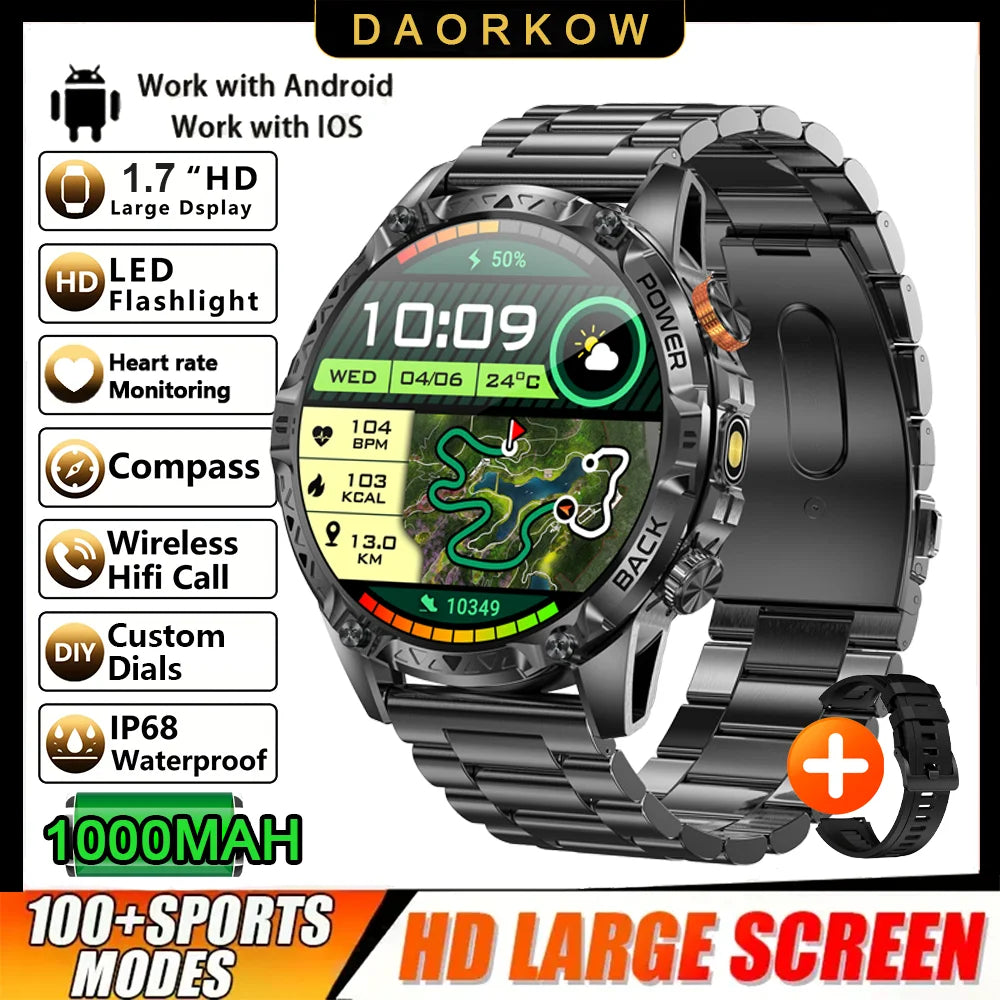 The New Watch Has Smart Sports Features, a 1,000mah Battery, Fitness Tracker, 100+ Sports Modes, and Support for Wireless Calls