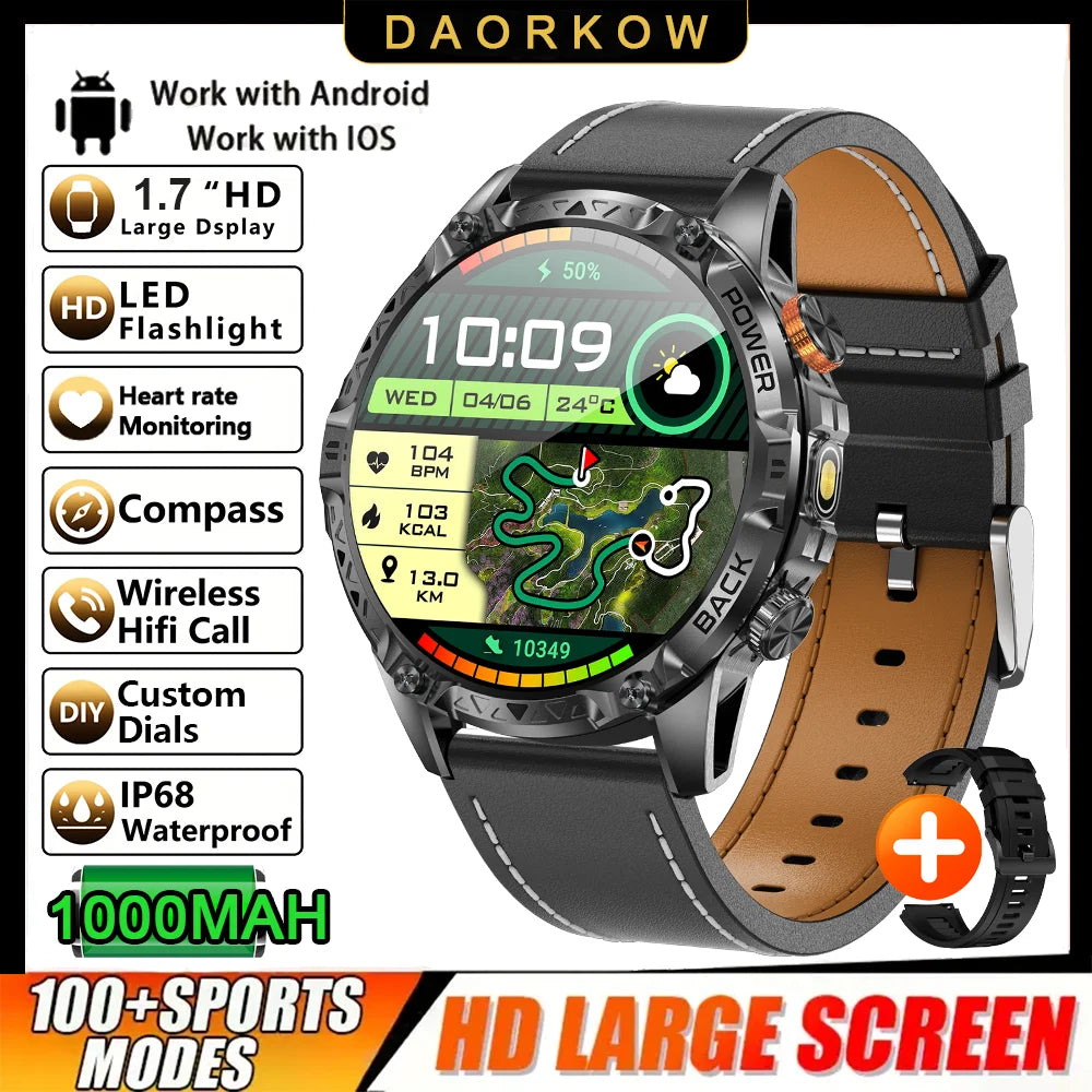 The New Watch Has Smart Sports Features, a 1,000mah Battery, Fitness Tracker, 100+ Sports Modes, and Support for Wireless Calls