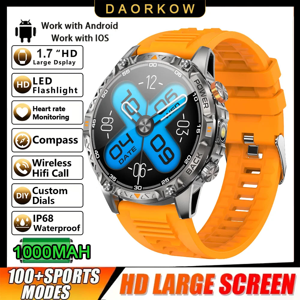 The New Watch Has Smart Sports Features, a 1,000mah Battery, Fitness Tracker, 100+ Sports Modes, and Support for Wireless Calls
