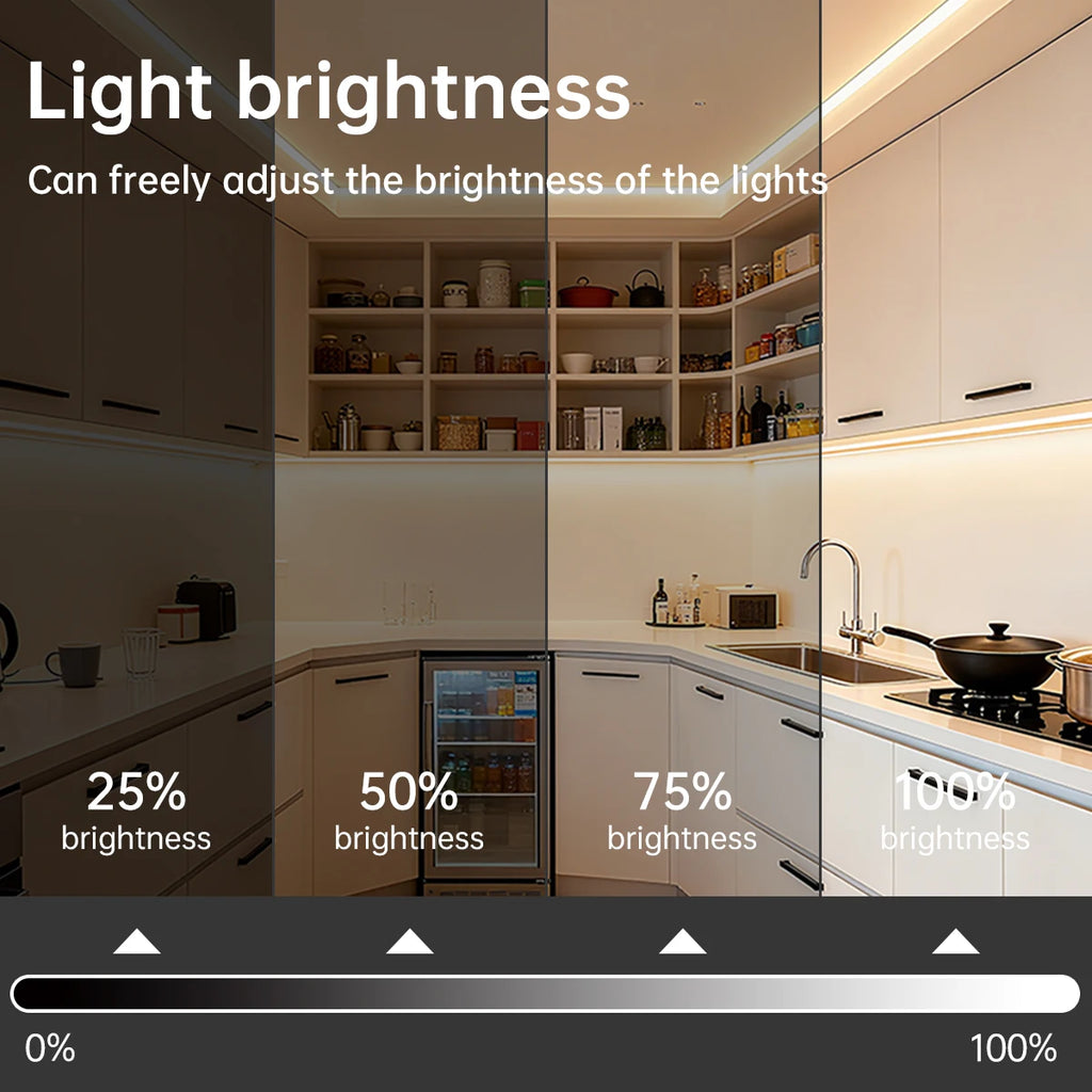 Alexa Silicone 24V Cob LED Strip Tuya Smart Home Wifi Lights Self Adhesive Neon Tape With Dimmable LED Dimmer Controller 5m 10m