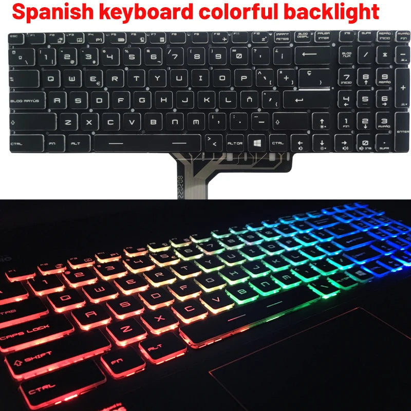 Russian/US/Spanish laptop keyboard For MSI GP62 GP62MVR MS-16J9 MS-16J5 MS-16J6 MS-16JB MS-16J3 MS-1781 MS-1782 MS-1783 MS-1785