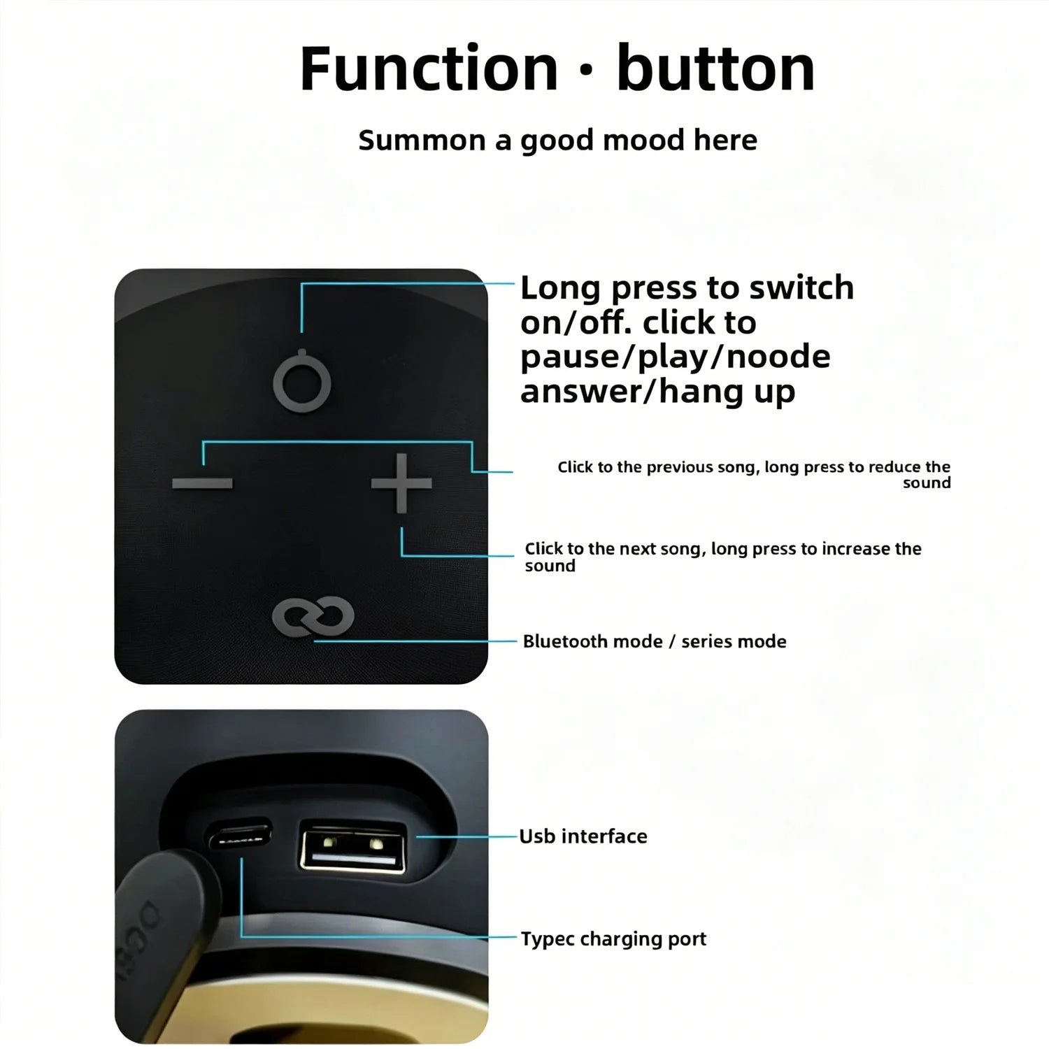 Portable Outdoor Alexa Bluetooth Speaker Designed for Owl With High-quality Sound And a Mini Desktop Design Audio