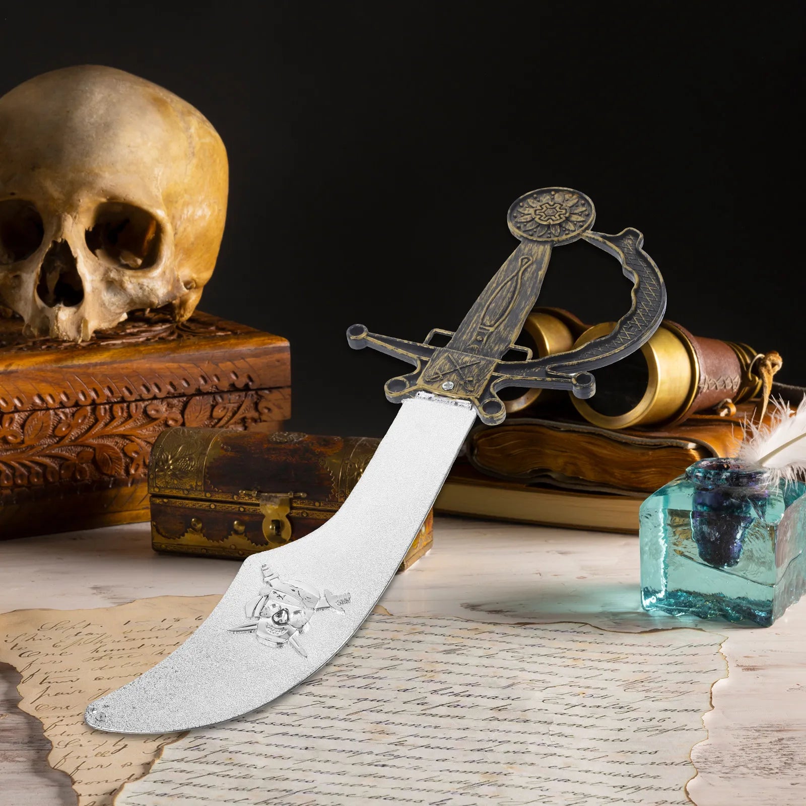 Sword Accessories for Party Pirate Accessories Cosplay Halloween Decorations Pirate Props Stage Performance Supplies