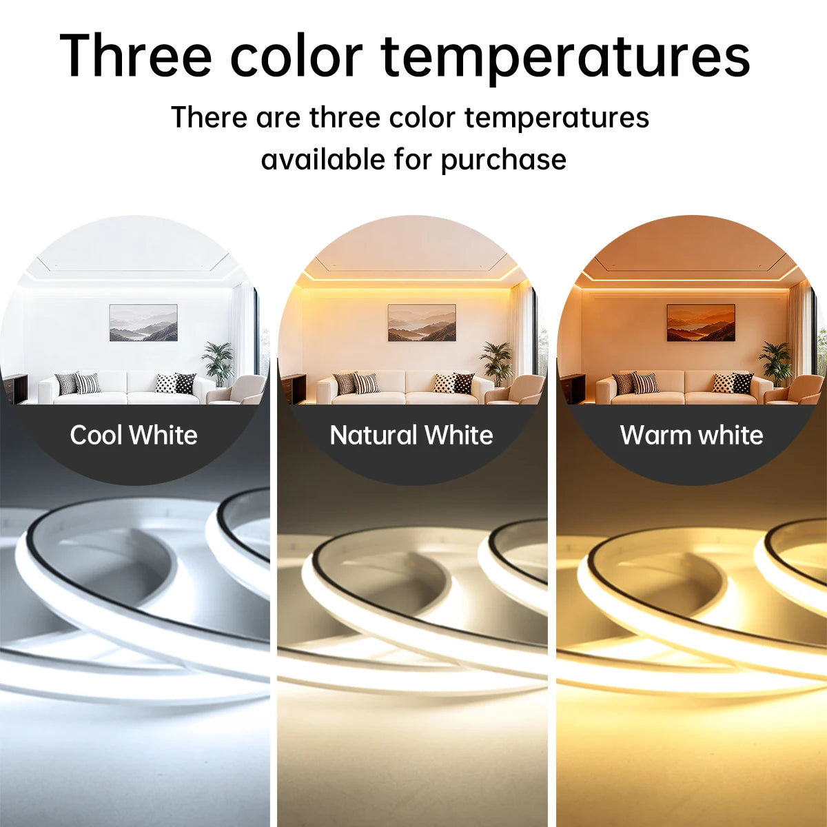 Alexa Silicone 24V Cob LED Strip Tuya Smart Home Wifi Lights Self Adhesive Neon Tape With Dimmable LED Dimmer Controller 5m 10m