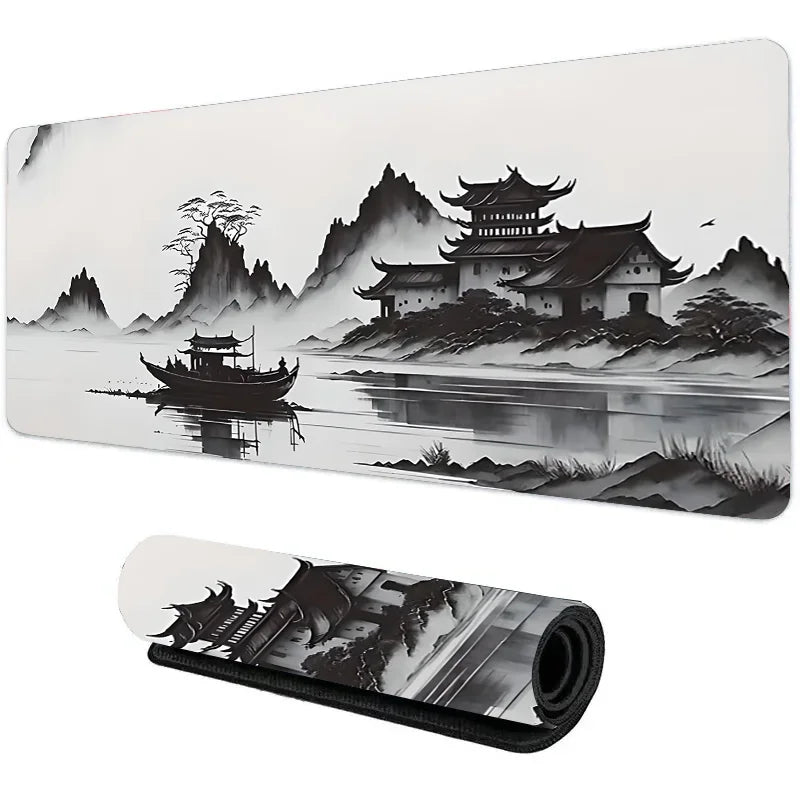 Large mouse pad 900x400x4mm Anime mousepad landscape table Carpet DeskMat Computer Gamer Gaming Peripheral Accessories desk pad