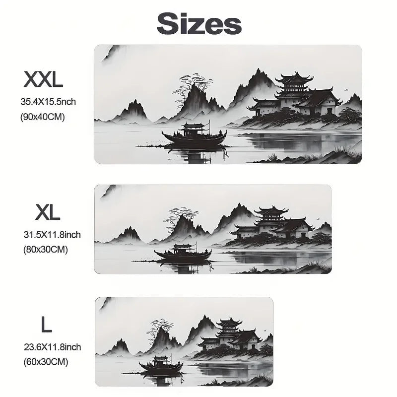 Large mouse pad 900x400x4mm Anime mousepad landscape table Carpet DeskMat Computer Gamer Gaming Peripheral Accessories desk pad