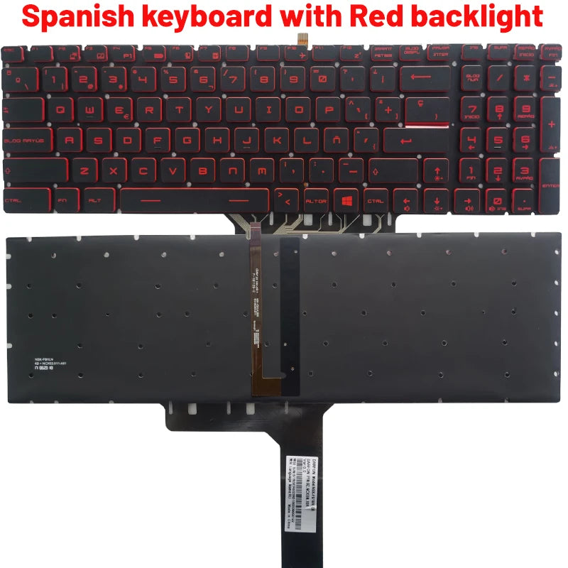Russian/US/Spanish laptop keyboard For MSI GP62 GP62MVR MS-16J9 MS-16J5 MS-16J6 MS-16JB MS-16J3 MS-1781 MS-1782 MS-1783 MS-1785