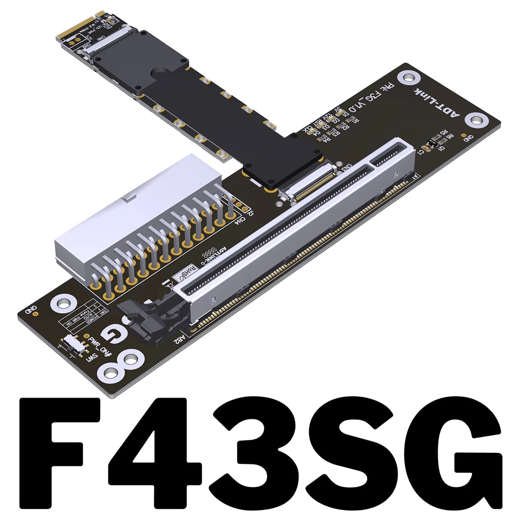 For M.2 NVMe key M to PCI-E 5.0 X16 eGPU Adapter Cable for Notebook ITX/STX Graphics Card External to M.2 NVMe Docking Station