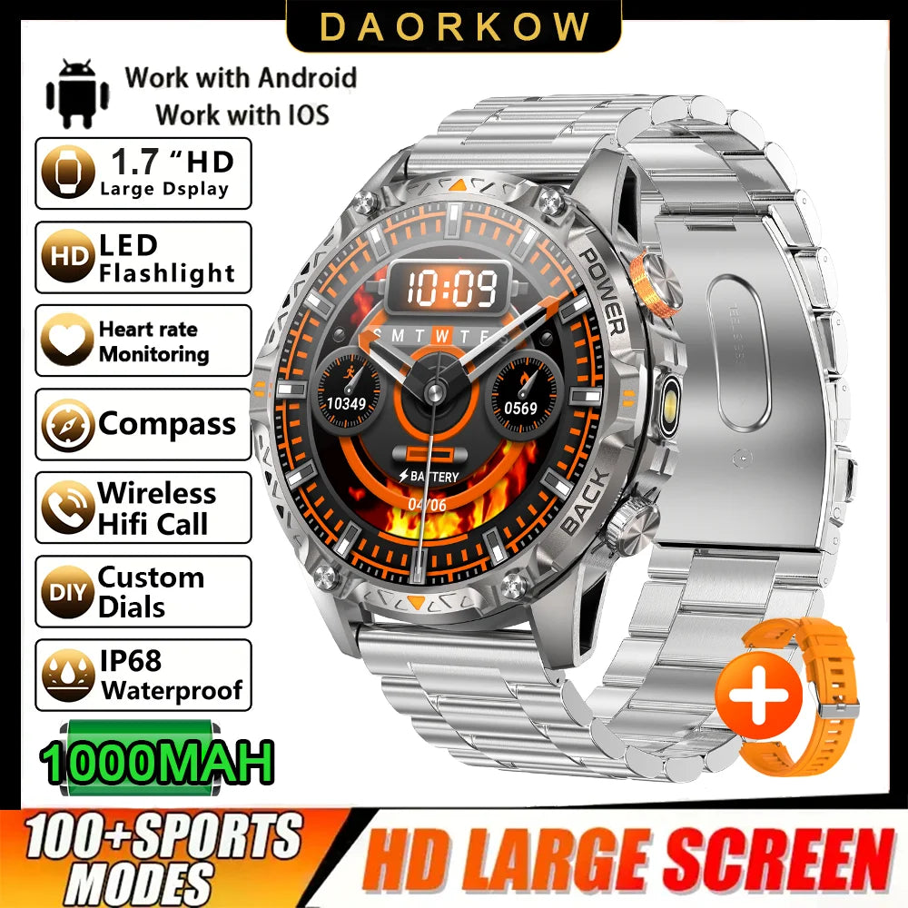 The New Watch Has Smart Sports Features, a 1,000mah Battery, Fitness Tracker, 100+ Sports Modes, and Support for Wireless Calls