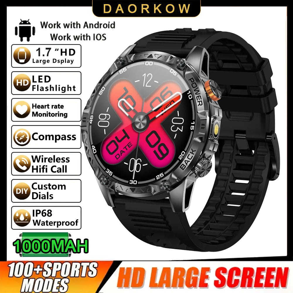 The New Watch Has Smart Sports Features, a 1,000mah Battery, Fitness Tracker, 100+ Sports Modes, and Support for Wireless Calls