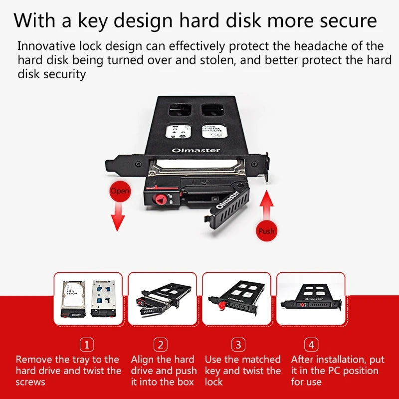 Oimaster Pci Mobile Rack Enclosure For 2.5 Inch Hard Disk for Case