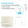 Alexa Silicone 24V Cob LED Strip Tuya Smart Home Wifi Lights Self Adhesive Neon Tape With Dimmable LED Dimmer Controller 5m 10m