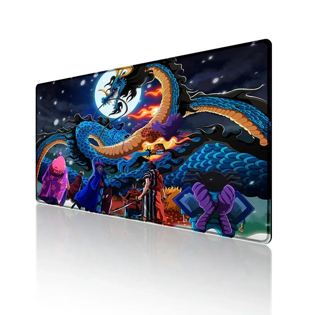 large Japanese dragon gaming mouse pad XXL keyboard  machine deskmat on the table speed mats animation carpet rubber rug 40*90cm