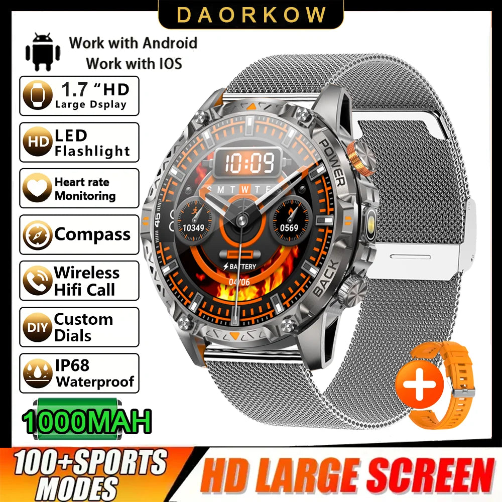 The New Watch Has Smart Sports Features, a 1,000mah Battery, Fitness Tracker, 100+ Sports Modes, and Support for Wireless Calls