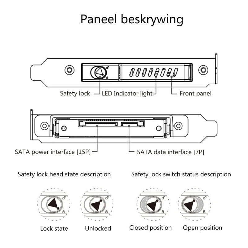 Oimaster Pci Mobile Rack Enclosure For 2.5 Inch Hard Disk for Case