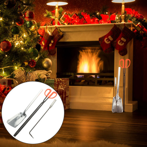 1 set Fireplace Tools Set Fire Tool Fire Accessories Winter Fireplace Tool Fire Poker Fireplace Fire Hook Fireplace Shovel Iron
