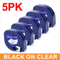 2/5/10Pcs 91201 91202 12267 12mm LT Tape Compatible for Dymo Letratag 91221 91331 91200 Label Tape for DYMO LT-100H Label Maker